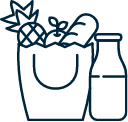 A plastic water bottle and large plastic solution container 