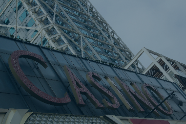 A large building with the word "Casino" displayed on front